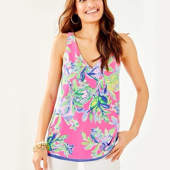 Lilly Pulitzer Florin Reversible Top - Picture 1 of 2